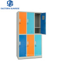 Classic Style Strong Structure 6 Door Cloth Laundry Metal Lockers